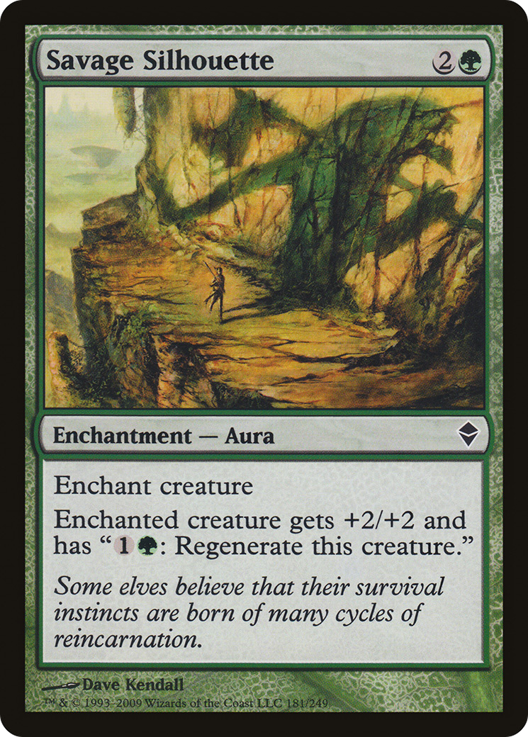 Savage Silhouette (ZEN-181) - Zendikar Foil