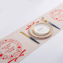 Christmas Elk Snowman Table Runner Decor