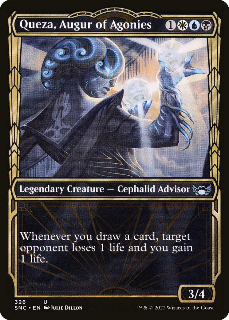 Queza, Augur of Agonies (SNC-326) - Streets of New Capenna: (Showcase) Foil