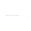 10k Gold 1/3 Cttw Diamond Miracle Set Alternating Bar and Link Bracelet (I-J Color, I1-I2 Clarity) - 7.75" Inches