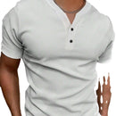 Summer Fashion Men's V-neck Short Sleeve Coat