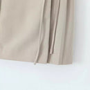 American Retro High Waist Lace-up Skirt