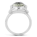 7.90 Carat Genuine Green Amethyst .925 Sterling Silver Ring