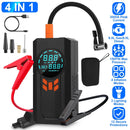 3000A 150PSI 12V Portable Jump Starter with Air Compressor 9.0L Gas/8.0L Diesel Jumper Box with 3 Light Modes Power Bank LCD Display