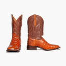 Embroidered Plaid Pointed Men's Boots