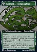 Jugan Defends the Temple // Remnant of the Rising Star (NEO-475) - Kamigawa: Neon Dynasty: (Extended Art, fandfc, enchantment)