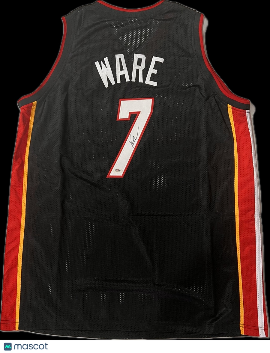 Kel'el Ware Signed Jersey PSA Miami Heat Autographed