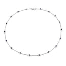 1.98 Carat Genuine Blue Sapphire .925 Sterling Silver Necklace