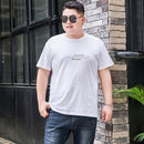 Plus Size Cotton Round Neck Men's T-shirt