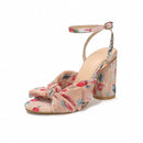 Fashion Sandals Thick Heel Bowknot
