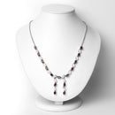 7.65 Carat Genuine Garnet .925 Sterling Silver Necklace