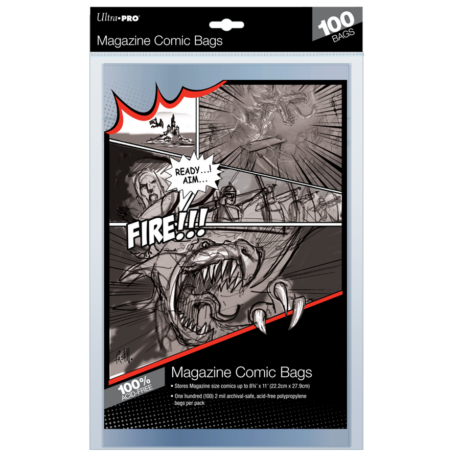 Ultra PRO: Comic Bags - Magazine (8-3/4