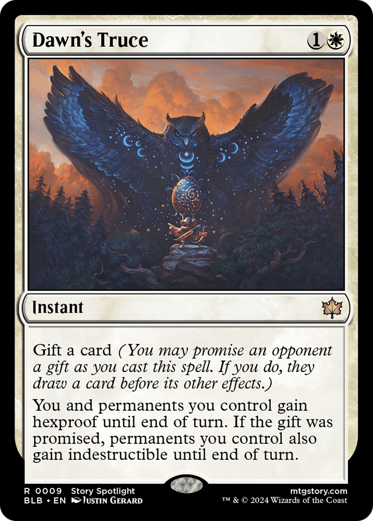 Dawn's Truce (BLB-009) - Bloomburrow Foil