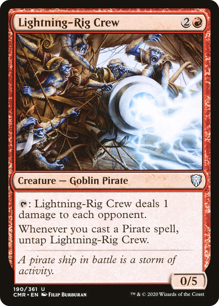 Lightning-Rig Crew (CMR-190) - Commander Legends Foil