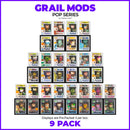 GRAIL MODS - Modular In Box Display Case for Funko Pops in Acrylic Hard Stack Armor (EVA Foam)