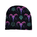 Goat Skulls and Pentacles Beanie