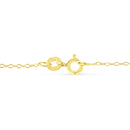 Yellow Color Plated Sterling Silver Diamond Station Necklace (1/2 cttw, K-L Color, I2-I3 Clarity)