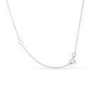 .925 Sterling Silver 1/2 Cttw Diamond Bezel 18" Pendant Necklace (I-J Color, I2-I3 Clarity)