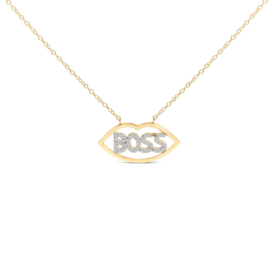 14K Yellow Gold Plated Silver 1/4 Cttw Diamond 