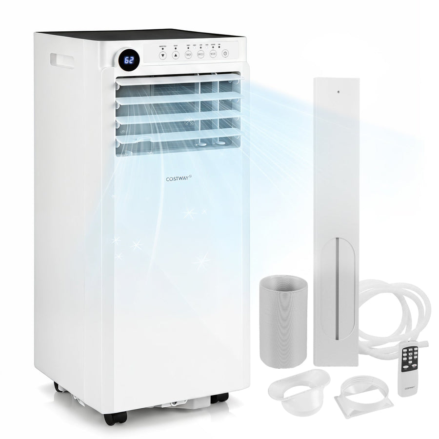 9000 BTU Portable Air Conditioner with Dehumidifier & Timer