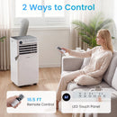 9000 BTU Portable Air Conditioner with Dehumidifier & Timer