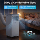 9000 BTU Portable Air Conditioner with Dehumidifier & Timer