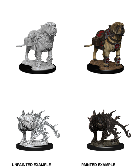 D&D: Nolzur's Marvelous Miniatures - Mastiff & Shadow Mastiff