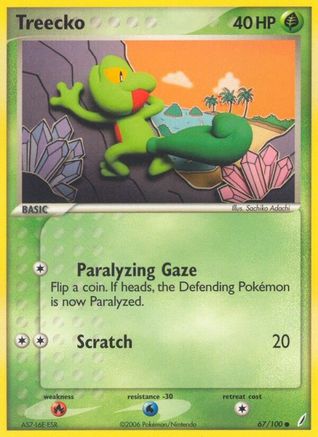 Treecko 067/100 - Crystal Guardians Reverse Holofoil