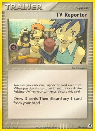TV Reporter 082/101 - Dragon Frontiers Reverse Holofoil