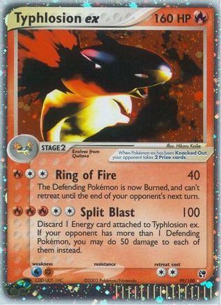 Typhlosion ex 099/100 - Sandstorm Holofoil