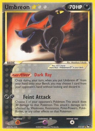 Umbreon Star 017/17 - POP Series 5 Holofoil