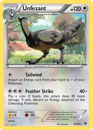 Unfezant 082/98 - Emerging Powers Reverse Holofoil