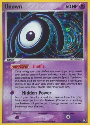 Unown 00M/115 - Unseen Forces Holofoil
