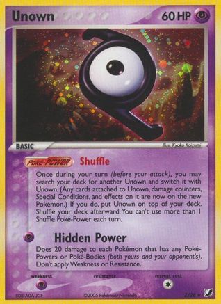 Unown 00Z/115 - Unseen Forces Holofoil