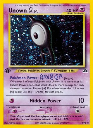Unown [A] 014/75 - Neo Discovery