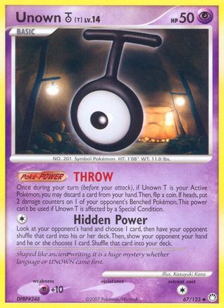 Unown [T] 067/123 - Mysterious Treasures