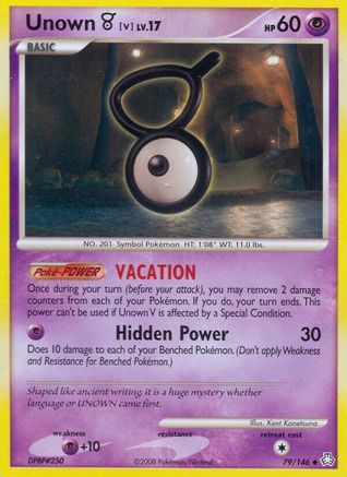 Unown (V) 079/146 - Legends Awakened Reverse Holofoil