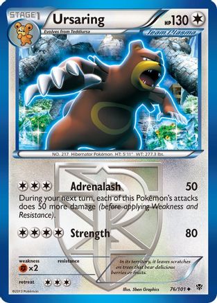 Ursaring (Team Plasma) 076/101 - Plasma Blast Reverse Holofoil