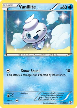 Vanillite 035/135 - Plasma Storm Reverse Holofoil