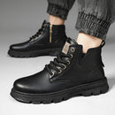 Men's Spring Casual High-top Leather Boots