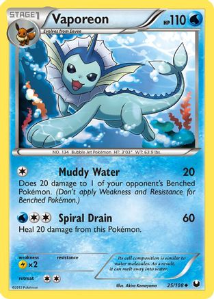 Vaporeon 025/108 - Dark Explorers