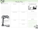 Big Panda and Tiny Dragon Weekly Planner Notepad