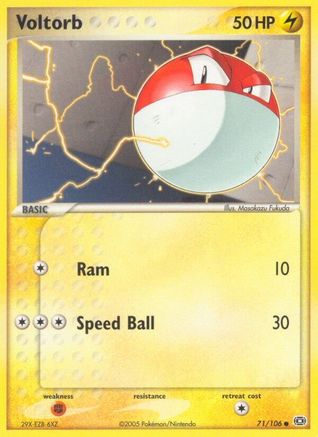 Voltorb 071 - Emerald - Reverse Holofoil