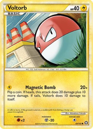 Voltorb 083/102 - Triumphant Reverse Holofoil