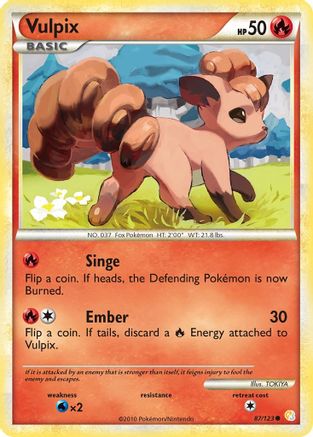 Vulpix 087/123 - HeartGold SoulSilver