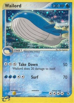 Wailord 014/109 - Ruby and Sapphire Reverse Holofoil