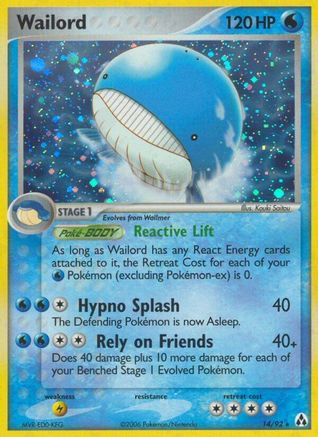 Wailord 014/92 - Legend Maker Reverse Holofoil