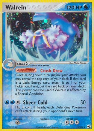 Walrein 015/101 - Hidden Legends Reverse Holofoil