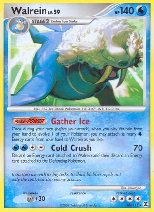 Walrein 036/111 - Rising Rivals Reverse Holofoil
