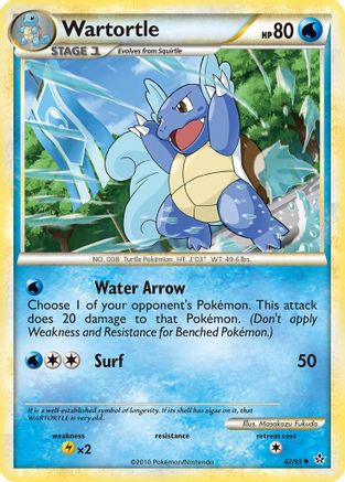Wartortle 042/95 - Unleashed Reverse Holofoil